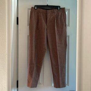 Brown plaid ASOS smart pants - slim fit